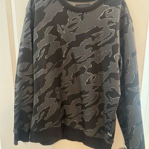 G-Star Men's Camouflage Crewneck Sweater in Black and Gray